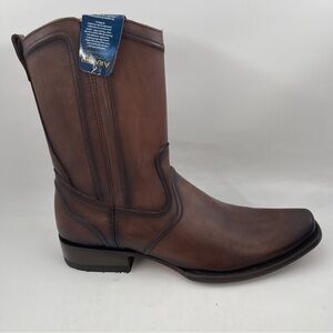 NIB! Arango Men’s Genuine Leather - SZ 9 - Mexico Square Toe Brown Boots NEW!